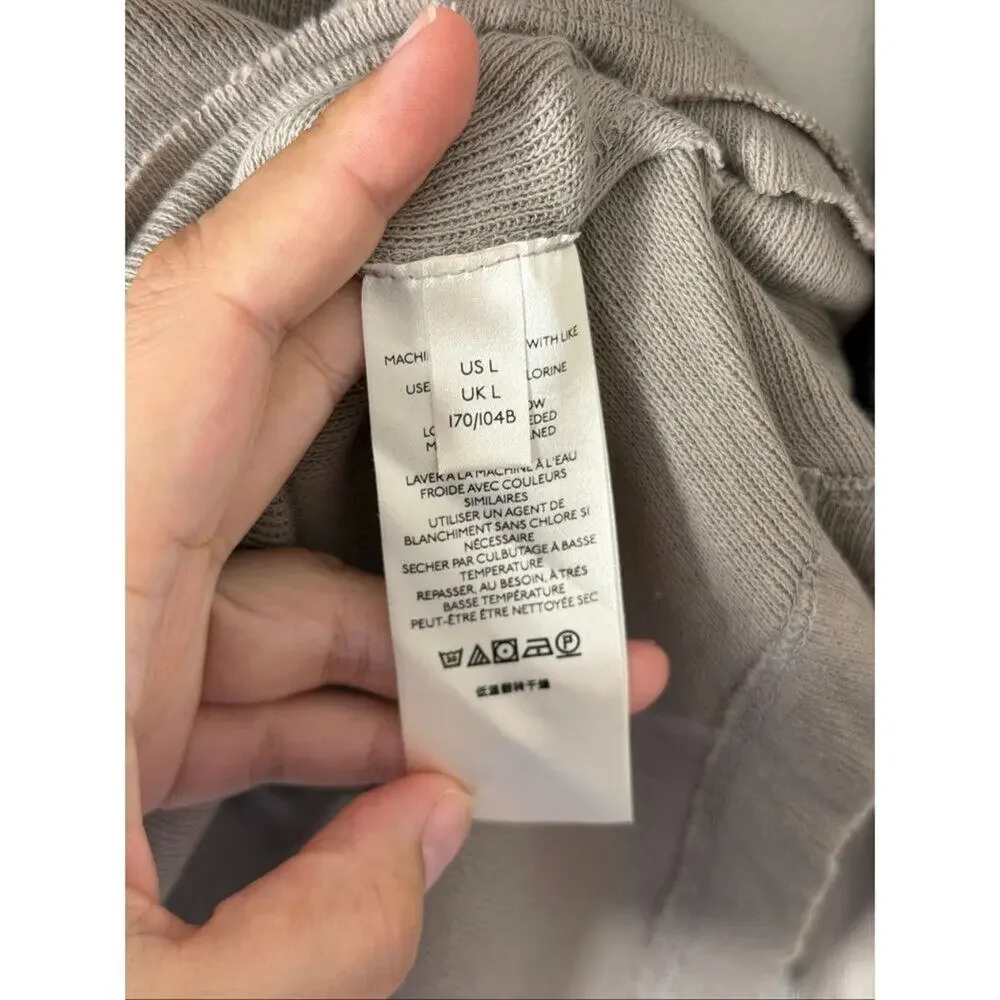 Free People Colby Raw Edge Top in Atmosphere Pullover Size Large NEW‎